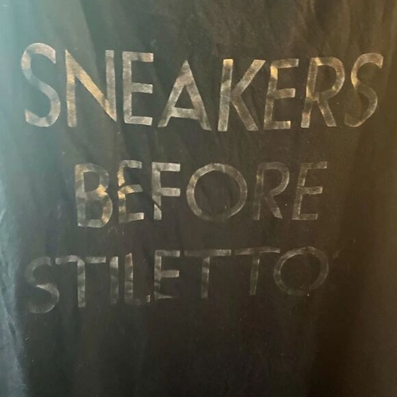 Black 1xl 14/16 short sleeve LB active plus tee t shirt top blouse - Picture 2 of 3